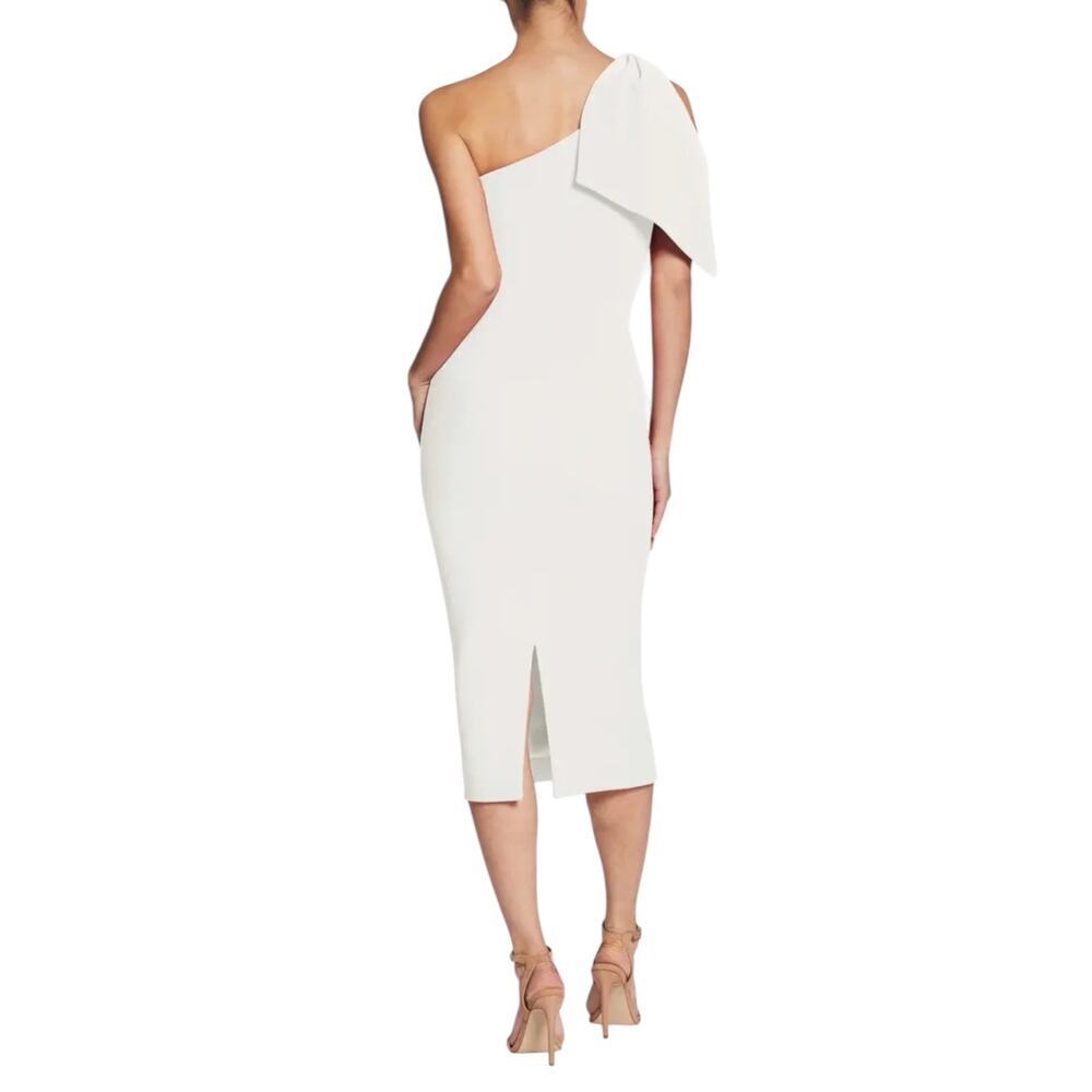 New Dress The Population Tiffany One-Shoulder Midi Dress Size Large - Picture 5 of 9